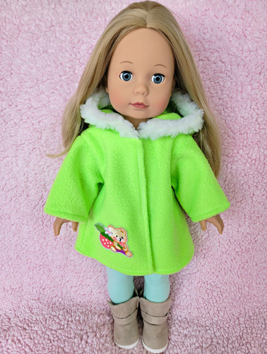Puppenkleidung fleecejacke - puppenkleidung,