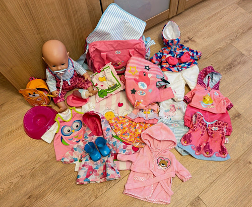 Baby born puppen set - baby,