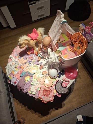 Baby born xxl - set, bett