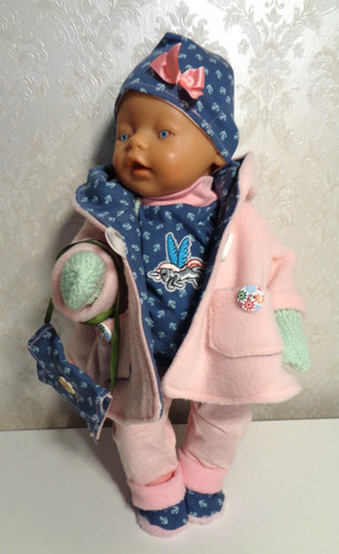 Puppenkleidung babypuppe 46 - puppenkleidung, 43-46
