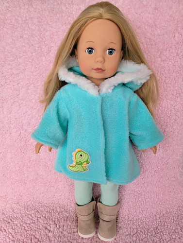Puppenkleidung fleecejacke - puppenkleidung,