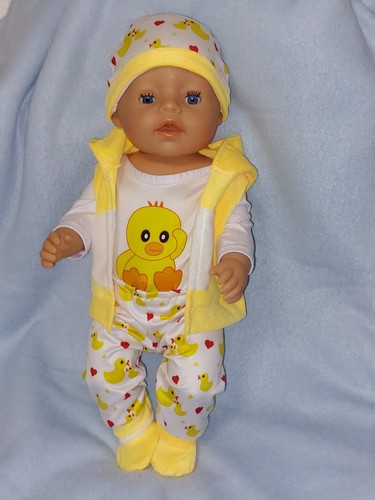 Puppenkleidung set ente 5tlg - ente,