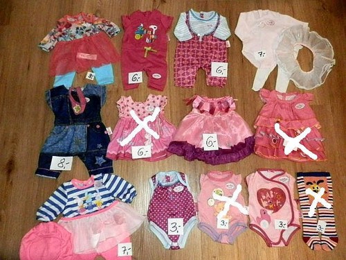Paket baby born kleidung cm - born,